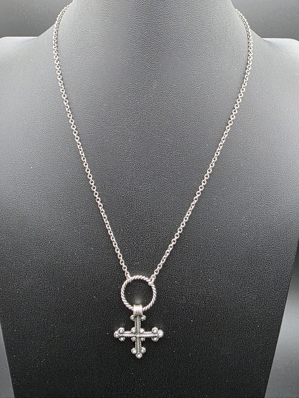 Vintage Kopi Norway Sterling Silver Cross Necklace | 925 Religious Pendant